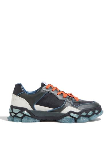Jimmy Choo Man Sneakers Military Green Size 8 Textile Fibers In Green