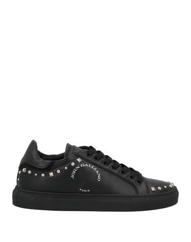 John Galliano Woman Sneakers Black Size 5 Soft Leather