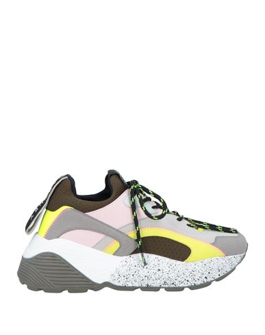 Stella Mccartney Woman Sneakers Grey Size 5 Textile Fibers In White