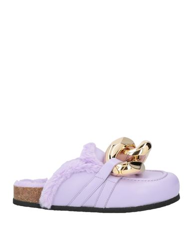 Jw Anderson Woman Mules & Clogs Lilac Size 5 Soft Leather In Purple