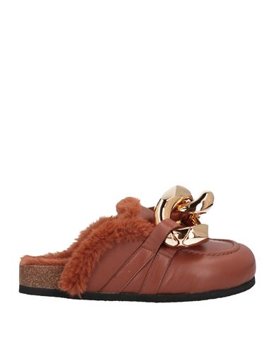 Shop Jw Anderson Woman Mules & Clogs Brown Size 5 Soft Leather