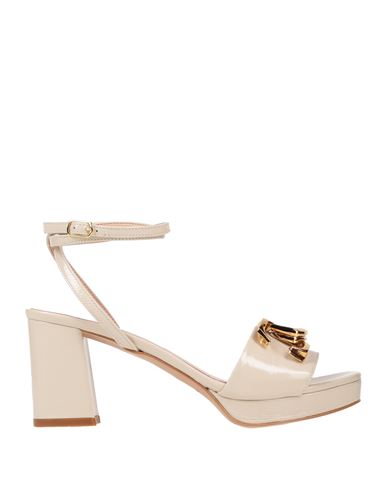 Bianca Di Woman Sandals Cream Size 8 Soft Leather In White