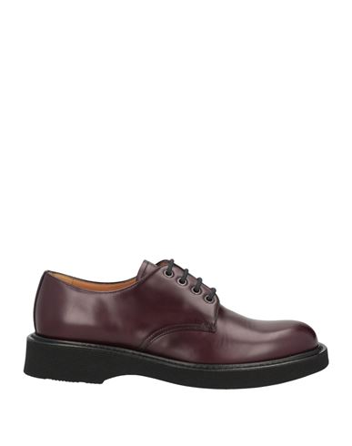 Shop Church's Man Lace-up Shoes Burgundy Size 8.5 Calfskin In Red