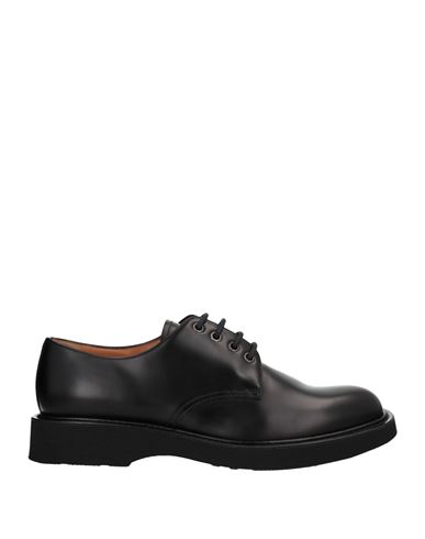 Church's Man Lace-up Shoes Black Size 9 Soft Leather