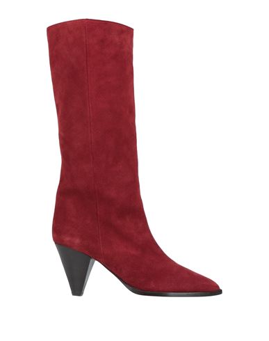 Isabel Marant Woman Knee Boots Brick Red Size 10 Calfskin