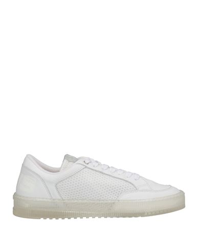 Cesare Paciotti 4us Woman Sneakers White Size 5 Soft Leather, Textile Fibers