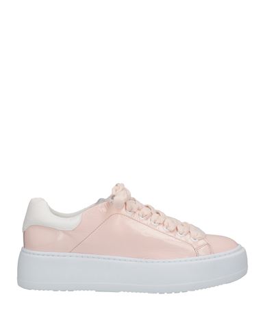 Cesare Paciotti 4us Woman Sneakers Light Pink Size 8 Soft Leather, Nylon