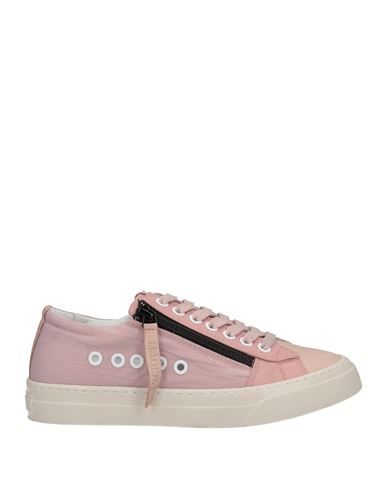 Cesare Paciotti 4us Woman Sneakers Blush Size 6 Soft Leather, Nylon In Pink