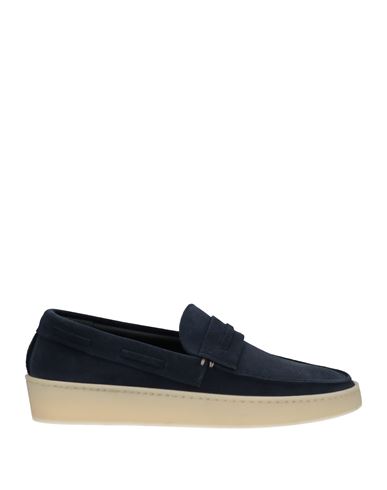 Seboy's Man Sneakers Black Size 6 Leather In Navy Blue