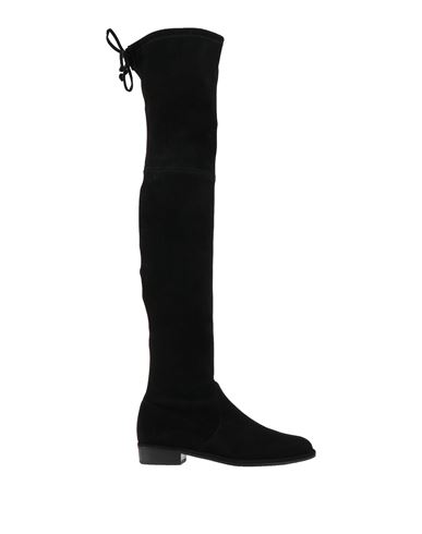 Stuart Weitzman Woman Knee Boots Black Size 4.5 Soft Leather