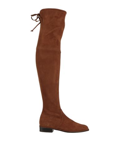 Shop Stuart Weitzman Woman Boot Camel Size 4.5 Leather In Beige