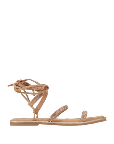 Studio Mode Woman Sandals Sand Size 9 Soft Leather In Beige