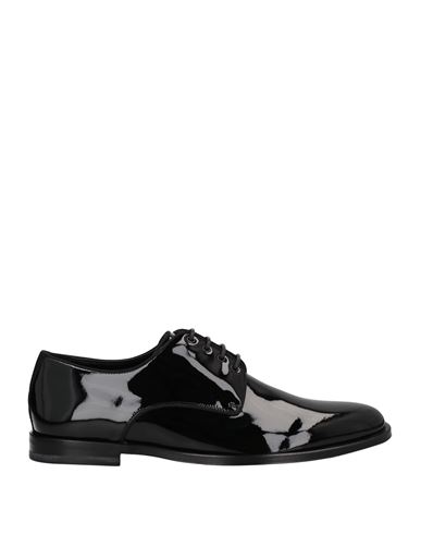 Dolce & Gabbana Man Lace-up Shoes Black Size 7.5 Soft Leather