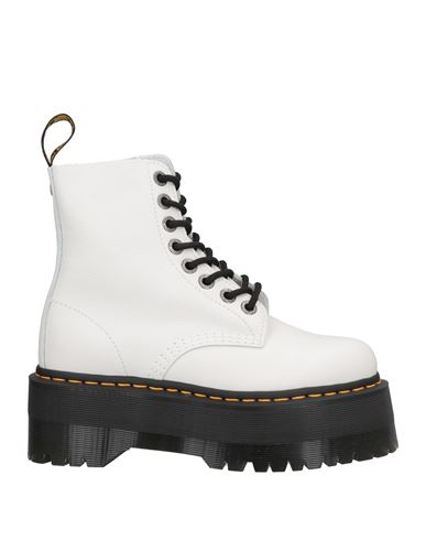 Dr. Martens' Dr. Martens Woman Ankle Boots White Size 5 Soft Leather