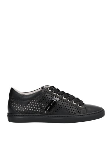 Alessandro Dell'acqua Woman Sneakers Black Size 6 Calfskin