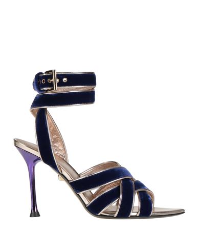 Alevì Milano Aleví Milano Woman Sandals Purple Size 6.5 Textile Fibers In Azul