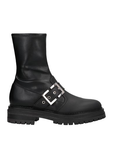 Sergio Rossi Woman Ankle Boots Black Size 6 Soft Leather