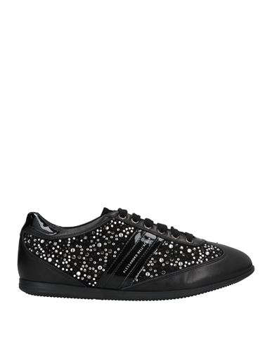 Alessandro Dell'acqua Woman Sneakers Black Size 7 Soft Leather