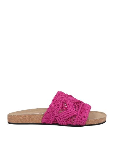 Strategia Woman Sandals Fuchsia Size 11 Textile Fibers In Pink