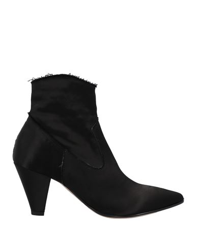 Cafènoir Woman Ankle Boots Black Size 6 Textile Fibers