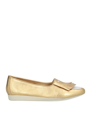 La Corte Della Pelle By Franco Ballin Woman Loafers Gold Size 6 Soft Leather