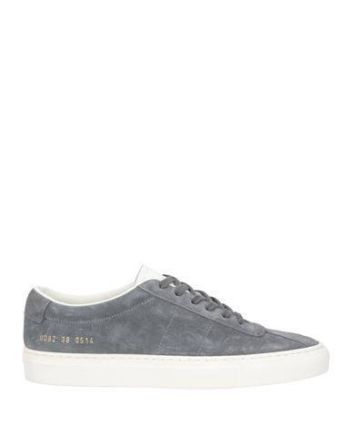 Common Projects Woman By  Woman Sneakers Lead Size 9 Soft Leather In Grey