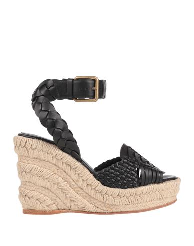 Altuzarra X Castañer Woman Sandals Black Size 6 Soft Leather