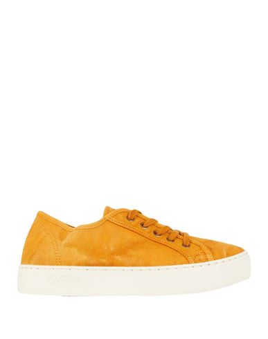 Natural World Woman Sneakers Ocher Size 11 Organic Cotton In Yellow