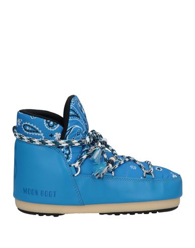 Shop Alanui Woman Ankle Boots Azure Size 7 Textile Fibers In Blue