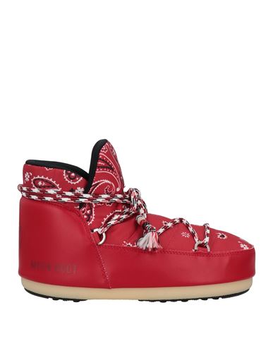 Shop Alanui Woman Ankle Boots Red Size 5 Textile Fibers