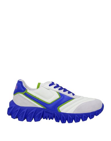 Pantofola D'oro Man Sneakers Blue Size 13 Soft Leather, Textile Fibers
