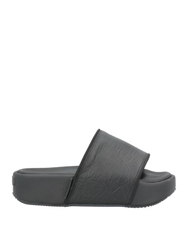 Shop Y-3 Man Sandals Black Size 6 Soft Leather