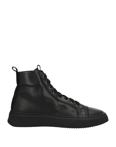 Baldinini Man Sneakers Black Size 12 Calfskin