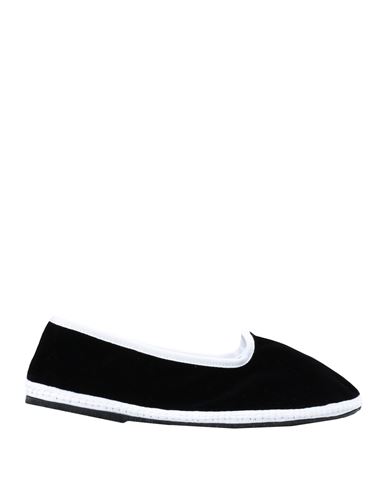 Papusse Ga Woman Loafers Black Size 8 Cotton, Polyester