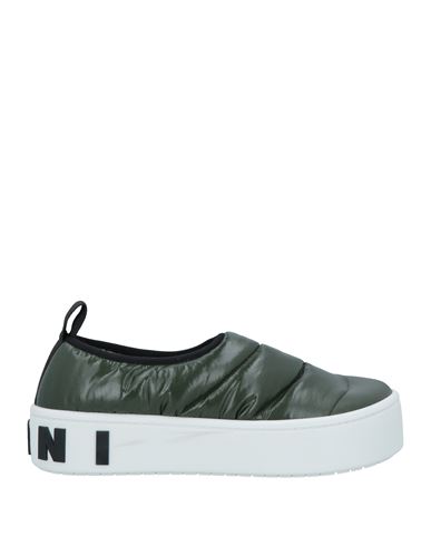 Marni Man Sneakers Dark Green Size 12 Textile Fibers
