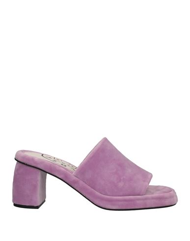 Bimba Y Lola Woman Sandals Lilac Size 8 Polyester, Elastane In Purple