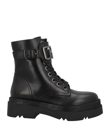 Shop Liu •jo Woman Ankle Boots Black Size 6 Soft Leather