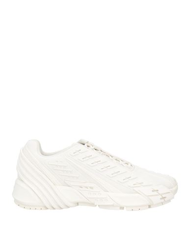 Diesel Man Sneakers White Size 10 Textile Fibers, Rubber