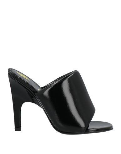 Attico The  Woman Sandals Black Size 10 Textile Fibers