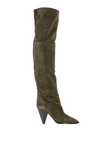 Shop Isabel Marant Woman Boot Military Green Size 6 Calfskin
