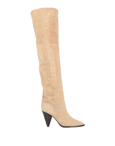 Shop Isabel Marant Woman Boot Beige Size 10 Calfskin