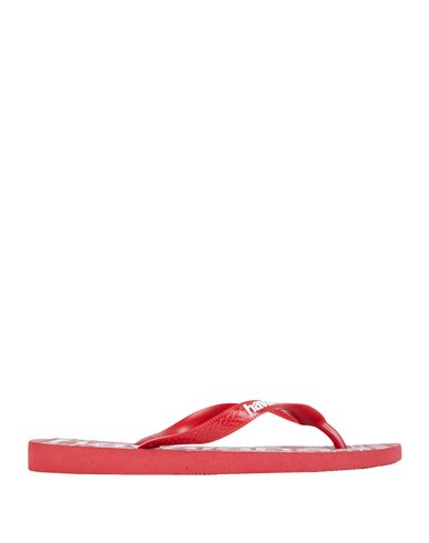Havaianas Woman Toe Strap Sandals Brick Red Size 6 Rubber