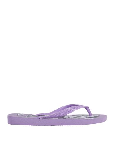 Havaianas Woman Toe Strap Sandals Light Purple Size 6 Rubber