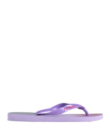 Havaianas Woman Toe Strap Sandals Light Purple Size 6 Rubber