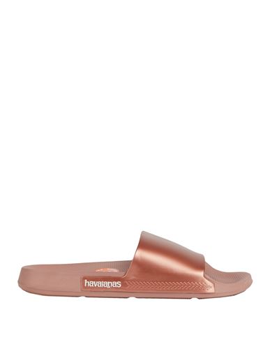 Havaianas Woman Sandals Copper Size 11/12 Rubber In Orange
