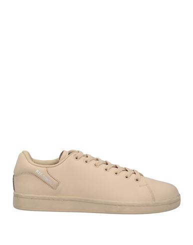 Raf Simons Man Sneakers Beige Size 12 Soft Leather