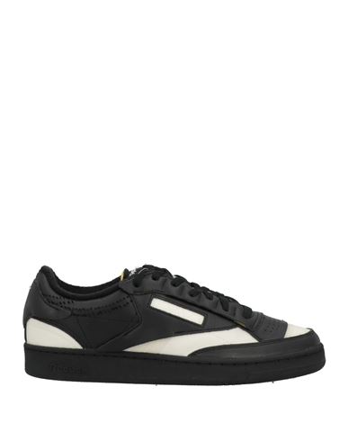 Shop Maison Margiela X Reebok Man Sneakers Black Size 9 Soft Leather, Textile Fibers