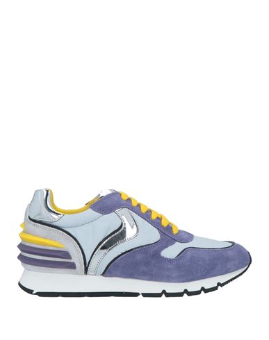 Voile Blanche Woman Sneakers Purple Size 6 Soft Leather, Textile Fibers
