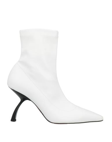 Piferi Pīferi Woman Ankle Boots White Size 11 Textile Fibers