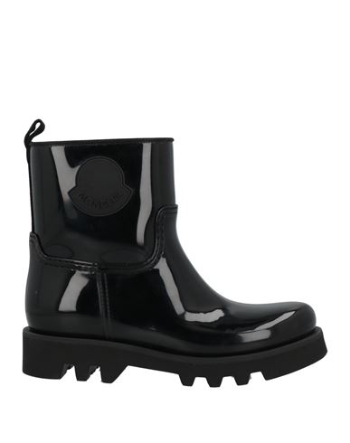 Moncler Woman Ankle Boots Black Size 9 Textile Fibers
